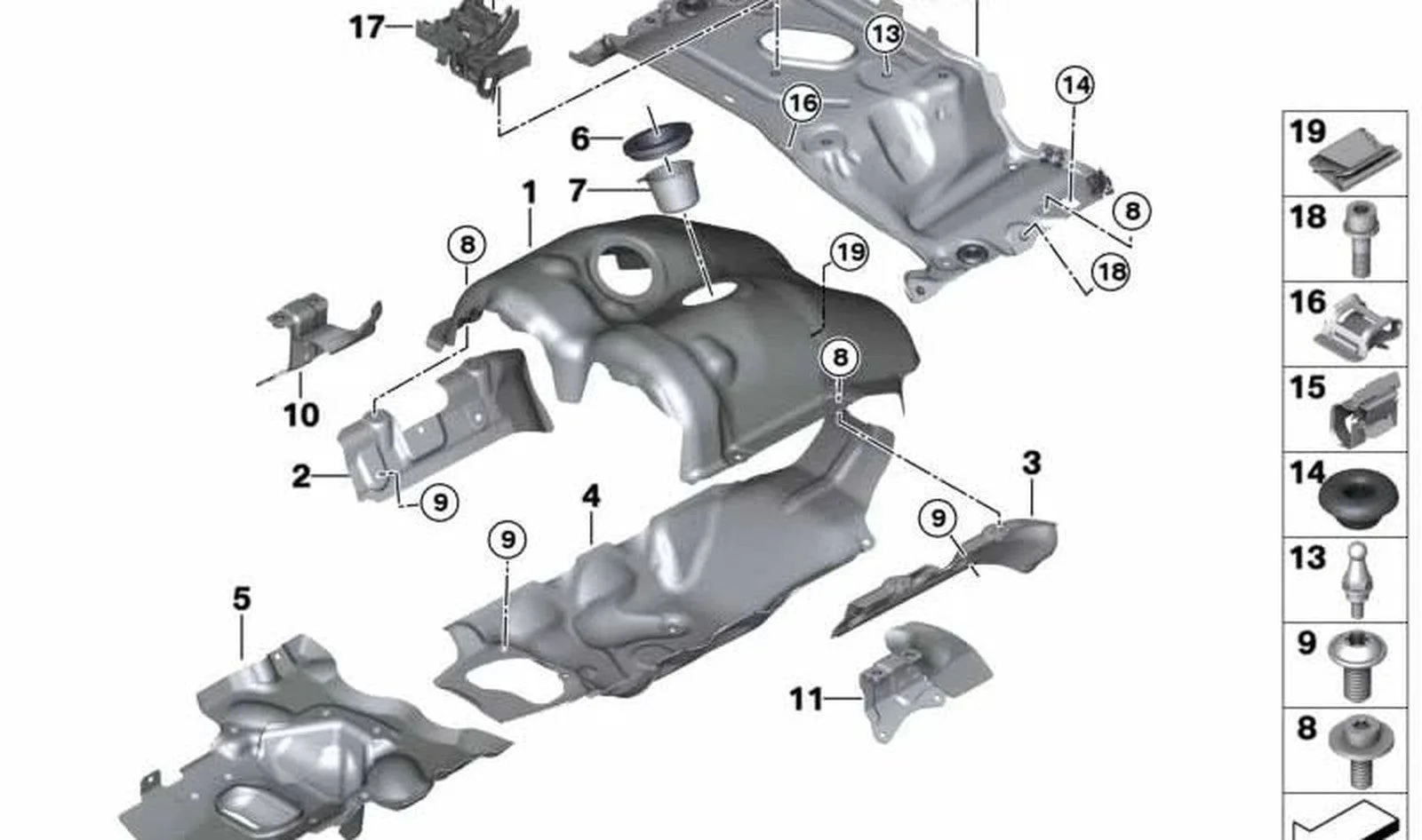 BMW F90 F91 F92 F93 Emme Hava Kollektörü 11657852130
