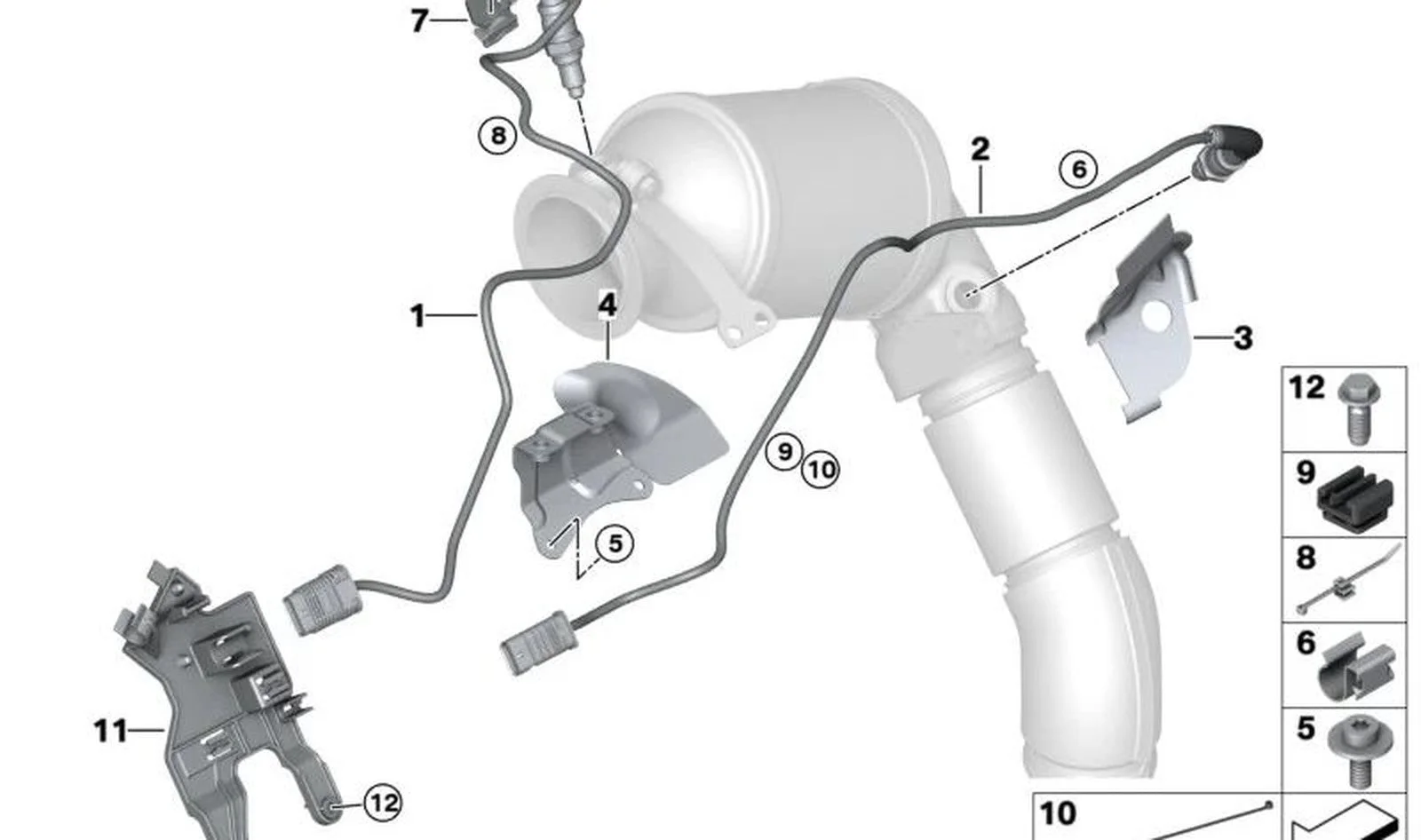 BMW F90 F91 F92 F93 Motor Köprü Braketi 11658469191