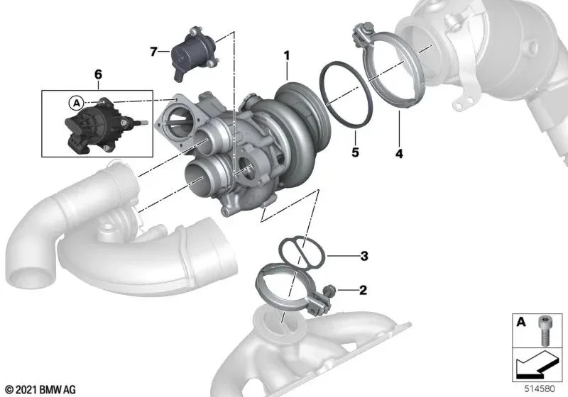 BMW G05 G06 G07 G11… Wastegate Valfi Regülatör Seti 11658485182