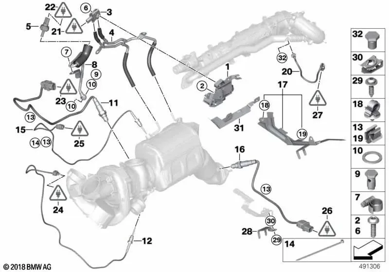 BMW F01 F06 F07 F10… Sistem Montaj Braketi 11658580692