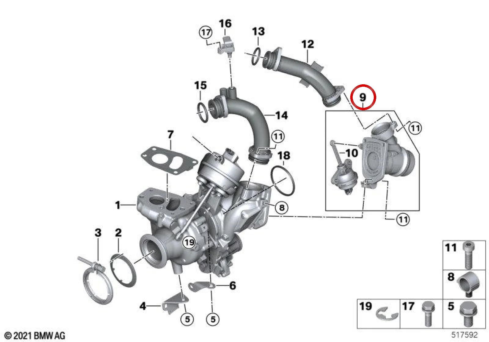 BMW G01 G02 G20 G21… Turbo Bypass Valfi 11658587518
