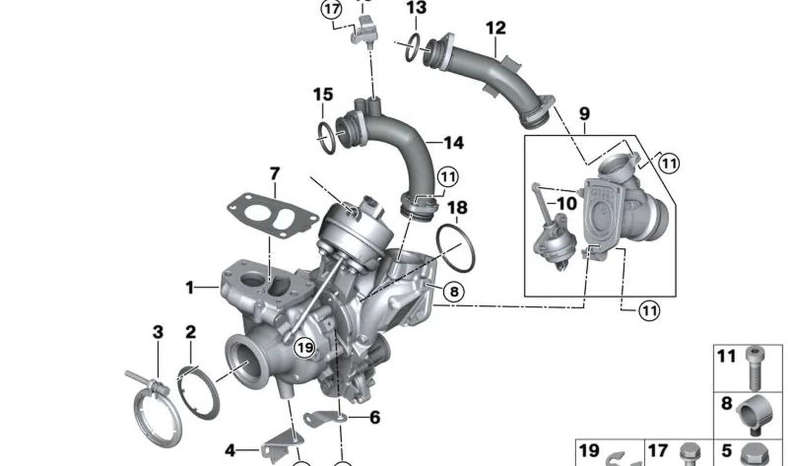 BMW G01 G02 G20 G21… Turbo Bağlantı Borusu 11658587520