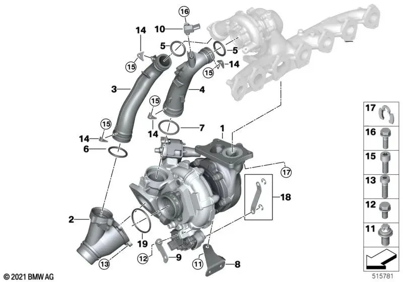 BMW G01 G02 G05 G06… Turbo Kompresör Bypass Valfi 11658596273