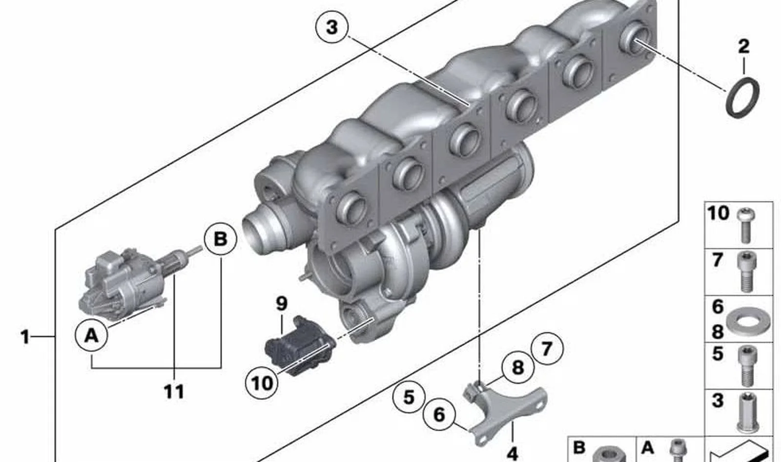 BMW F06 F07 F10 F11… Montaj Destek Braketi 11658658586