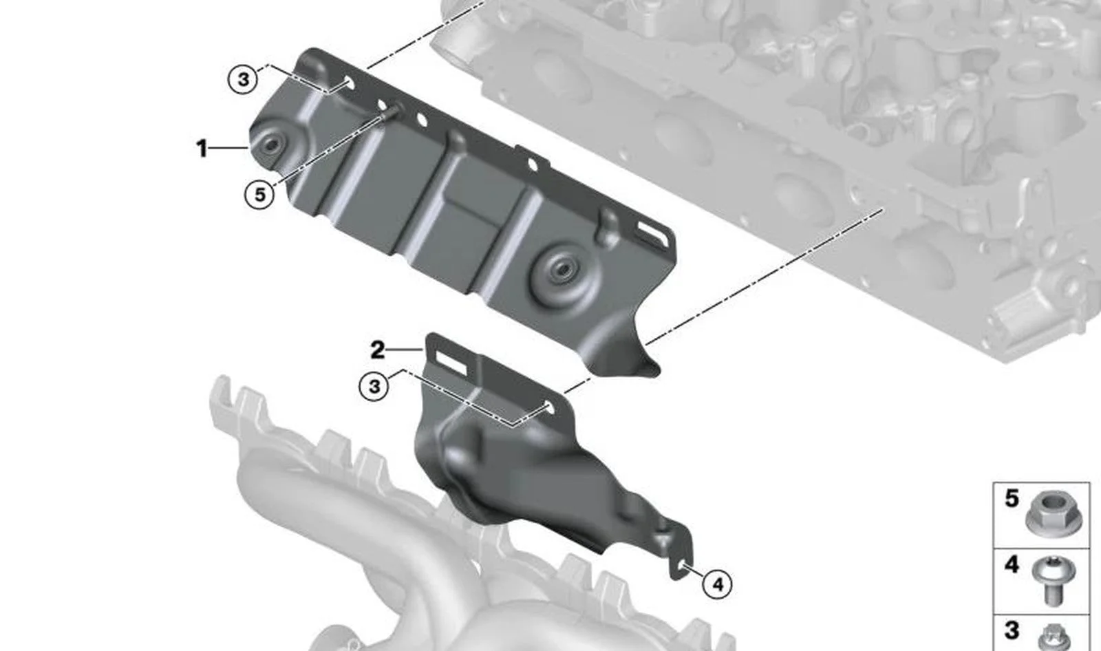BMW F22 F23 G01 G02… Motor Bölümü Isı Kalkanı 11658689465