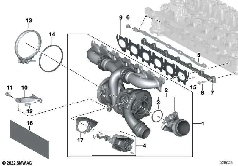 BMW G01 G02 G20 G22… Wastegate Valfi Isı Kalkanı 11659884346