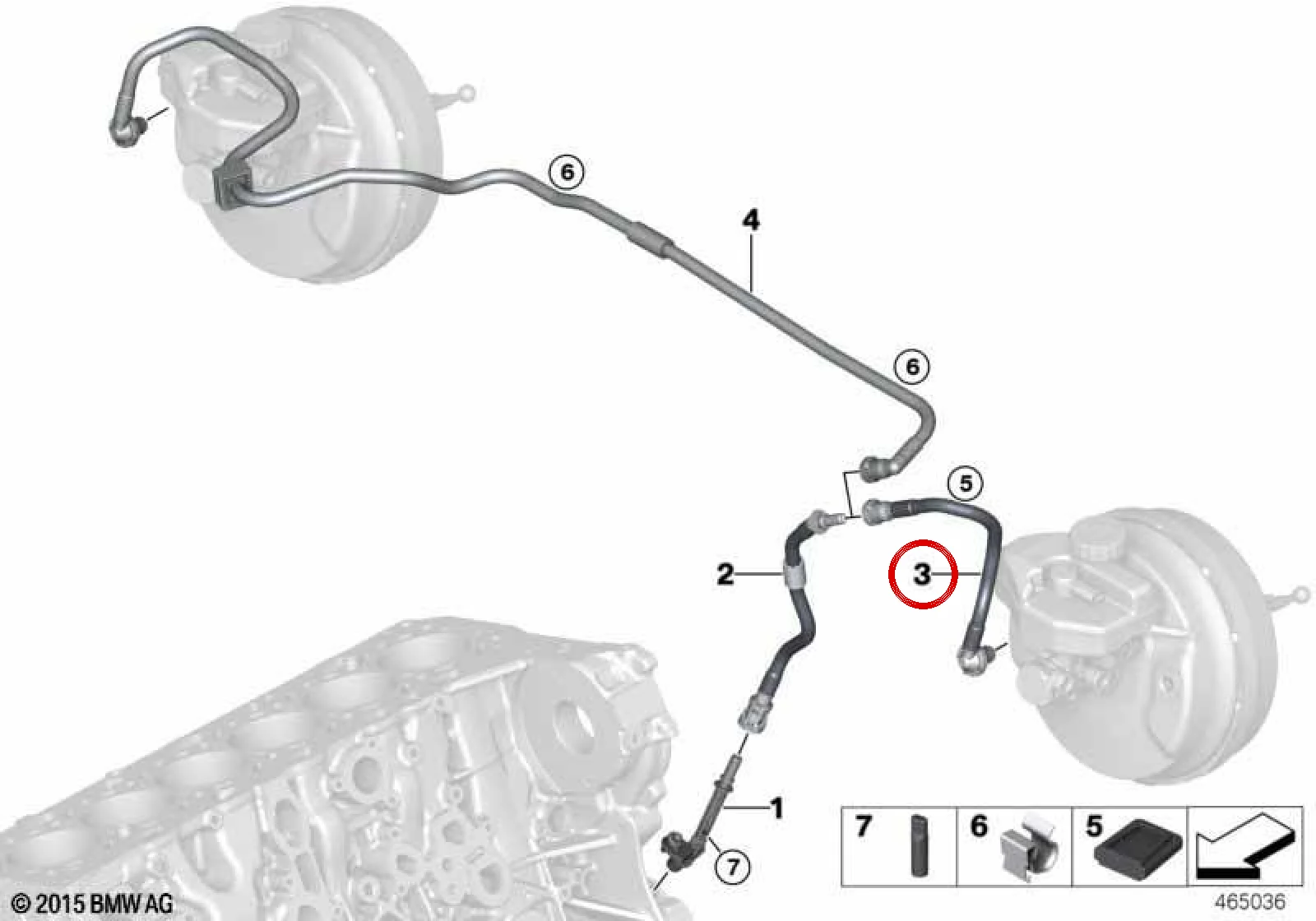 BMW G08 G20 G21 G22… Vakum Hattı Hortumu 11666664526