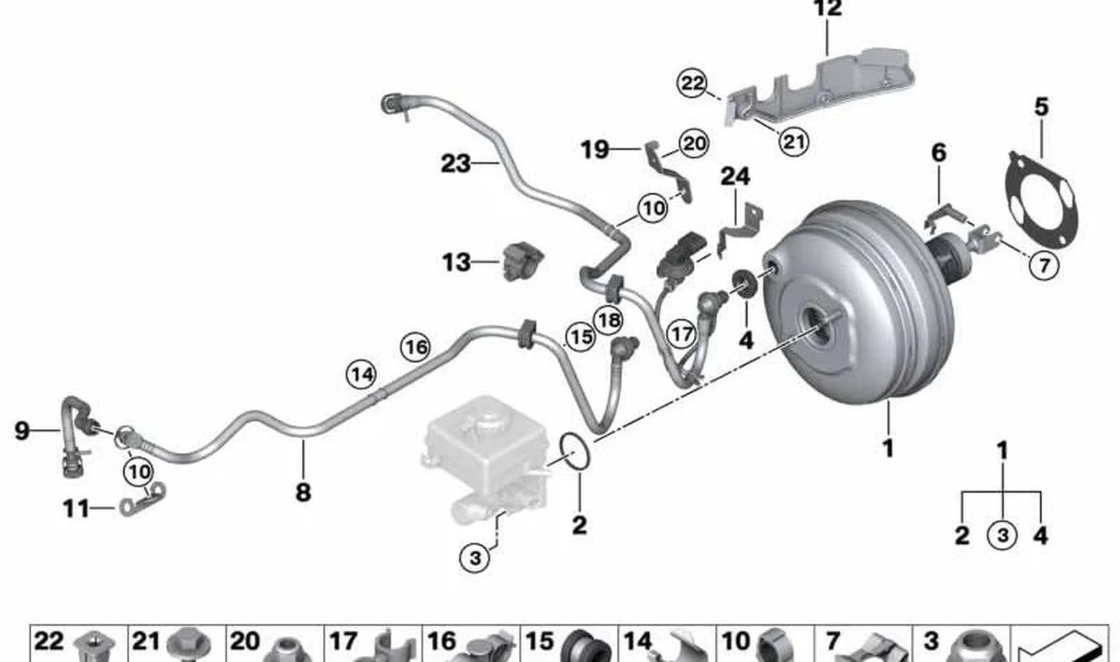 BMW E60 E61 E63 E64… İnce Vakum Borusu 11667556193