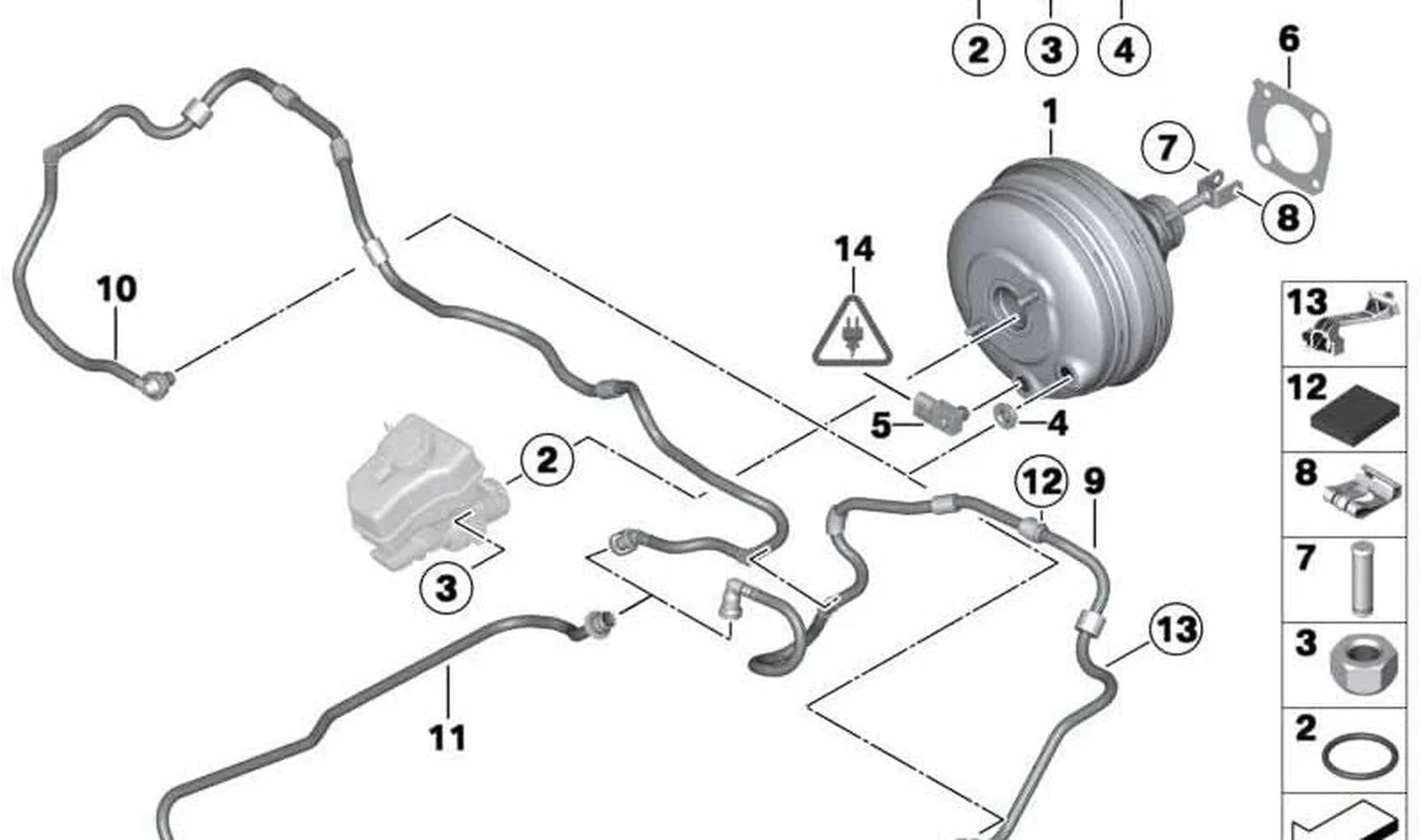 BMW F01 F02 F06 F07… Vakum Borusu 11667576781