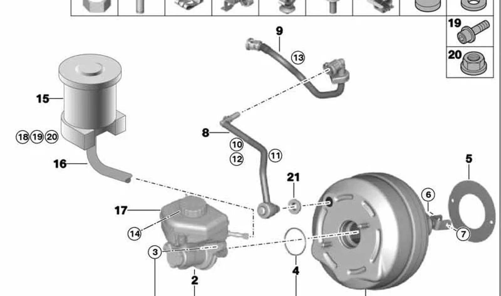 BMW E82 E88 E90 E91… Fren Servosu Vakum Hattı Tutucusu 11667591538