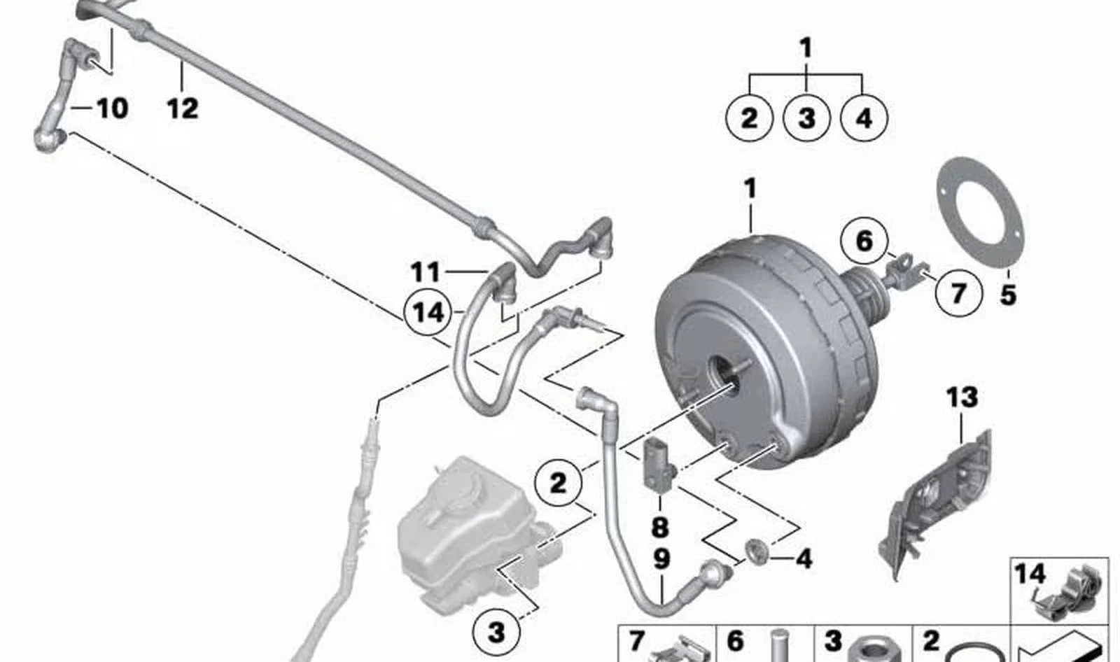 BMW E81 E82 E87 E88… Vakum Kanalı Hattı 11667599960