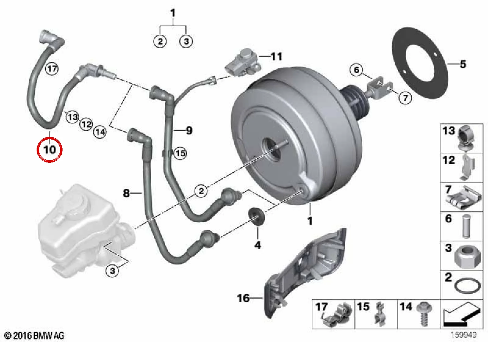 BMW E81 E82 E87 E88… Vakum Ara Borusu 11667599961