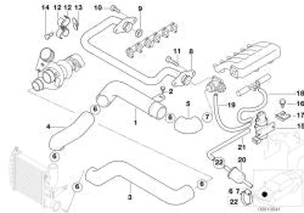 BMW E34 E36 E38 E39 Altıgen Başlı Motor Cıvatası 11712244540