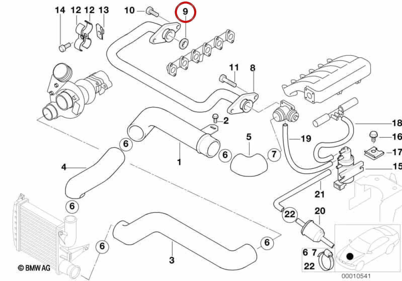 BMW E36 E38 E39 Hava Kelebek Valfi 11712246728