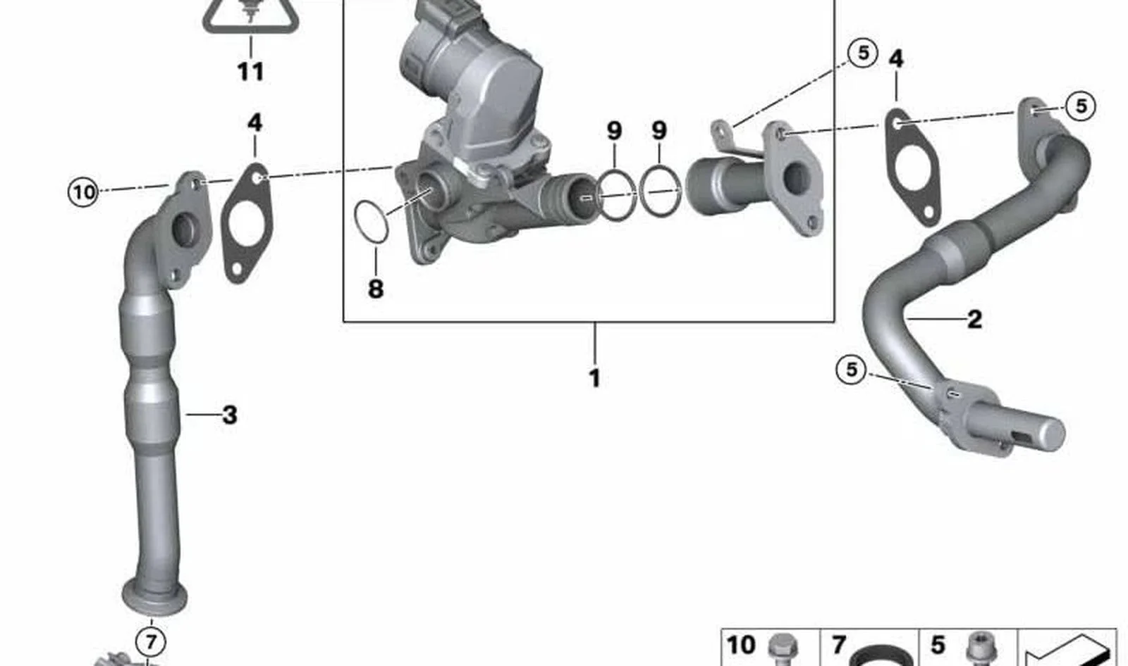 BMW E60 E61 E63 E64… EGR Hattı Sızdırmazlık Pulu 11717559152
