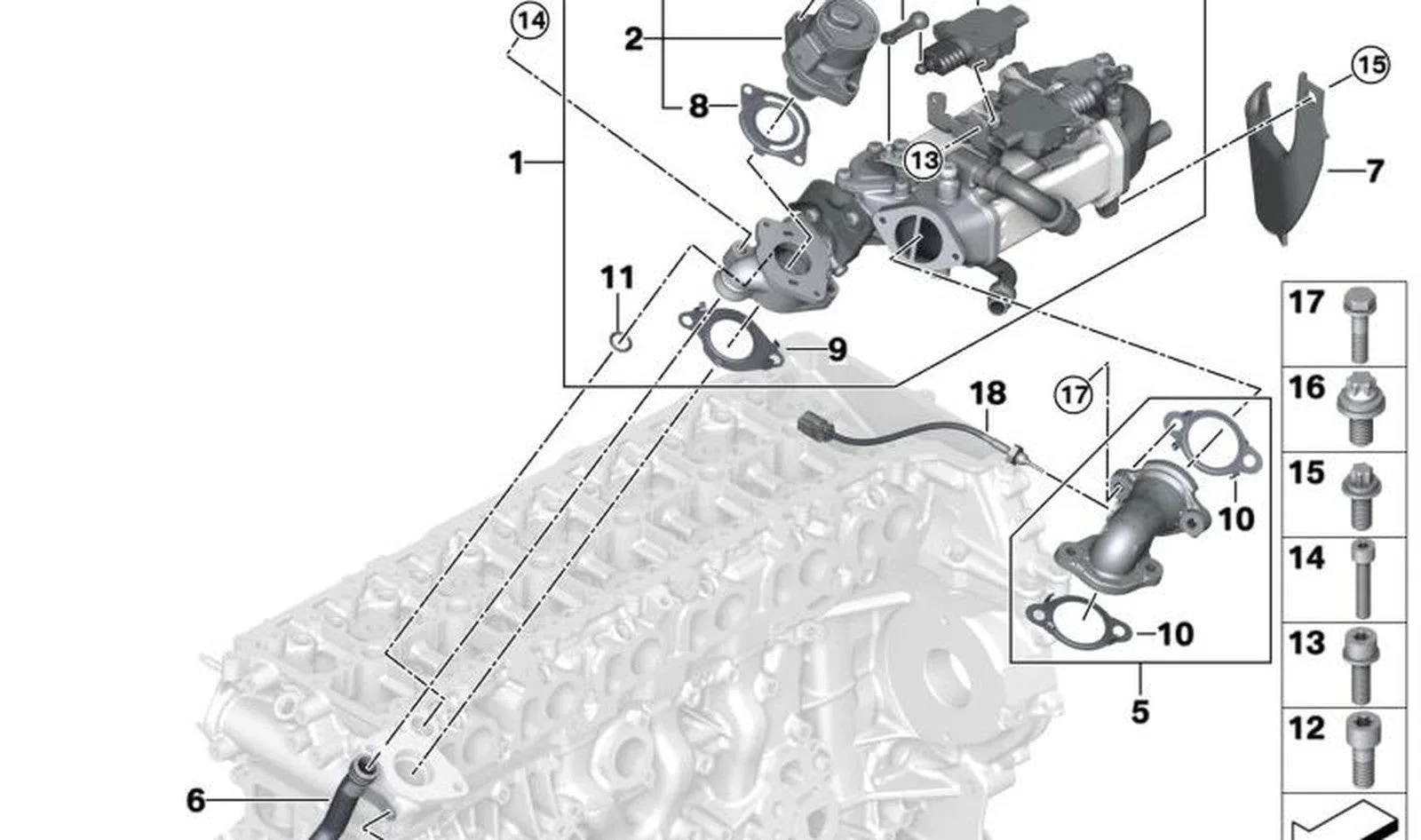 BMW G01 G02 G05 G06… EGR Lineer Aktüatörü 11718476983