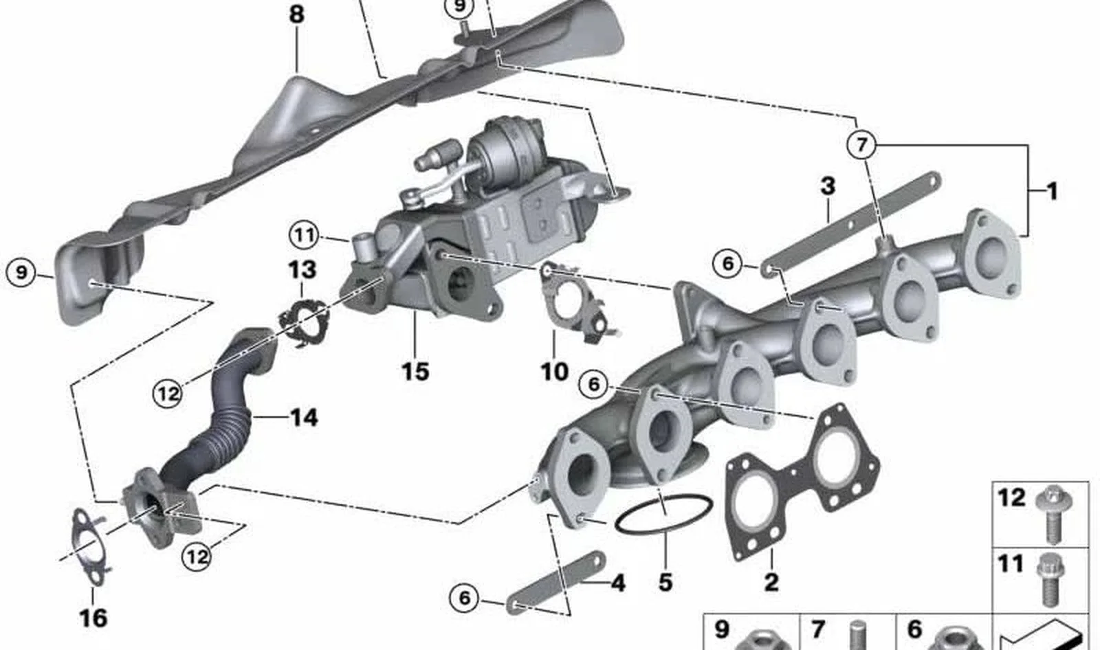 BMW G05 G06 G07 G11… EGR Borusu 11718513695