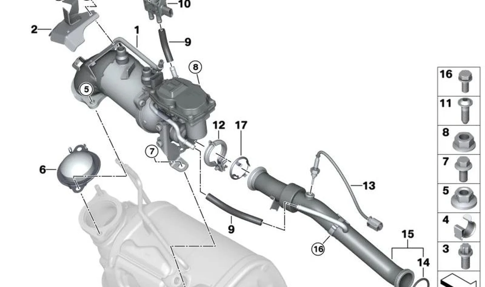 BMW G01 G02 G05 G06… EGR Gaz Borusu 11718574821