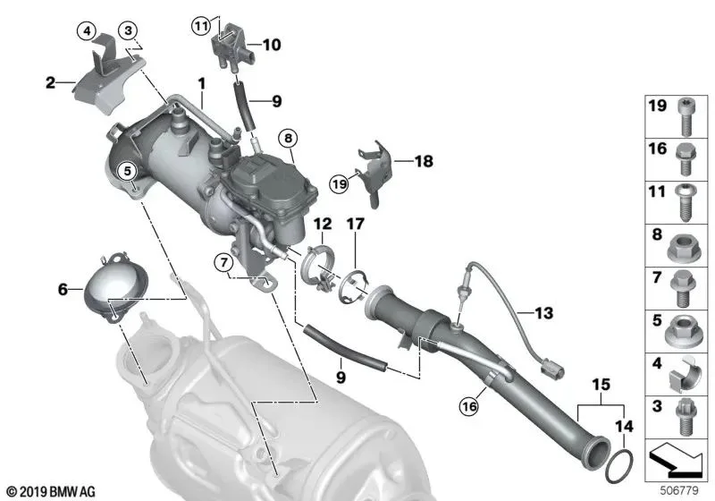 BMW G20 G21 G30 G31 EGR Metal Contası 11718576481