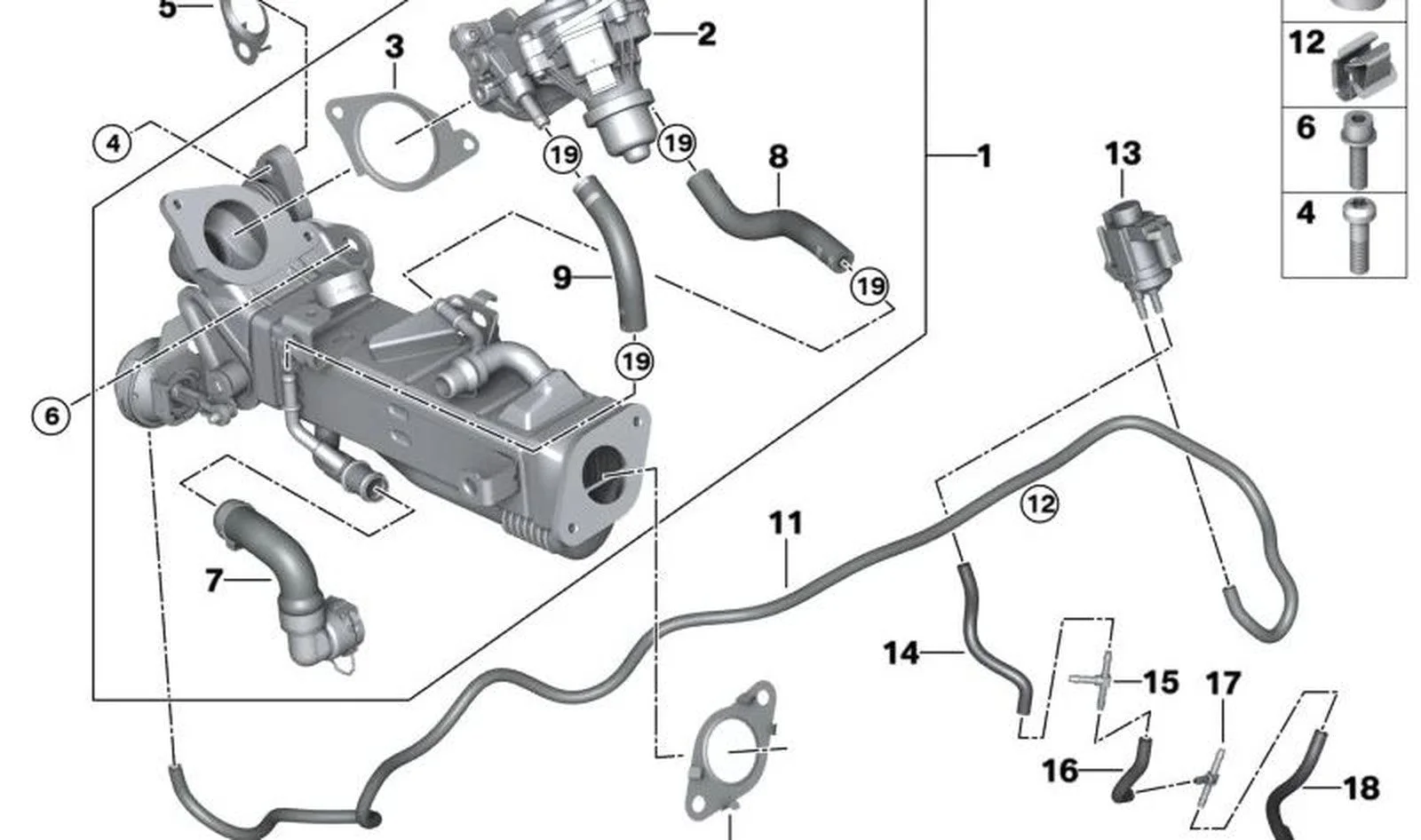 BMW G01 G02 G20 G21… EGR Soğutma Borusu 11718580454