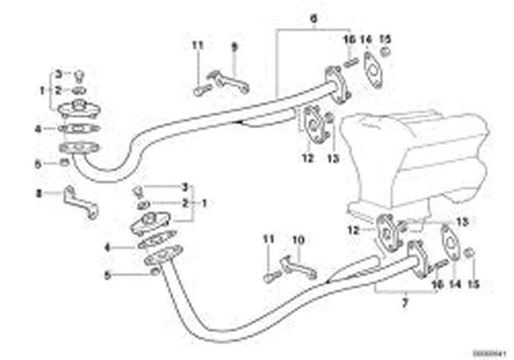 BMW E31 E38 Ön Tutucu Braket 11721704514
