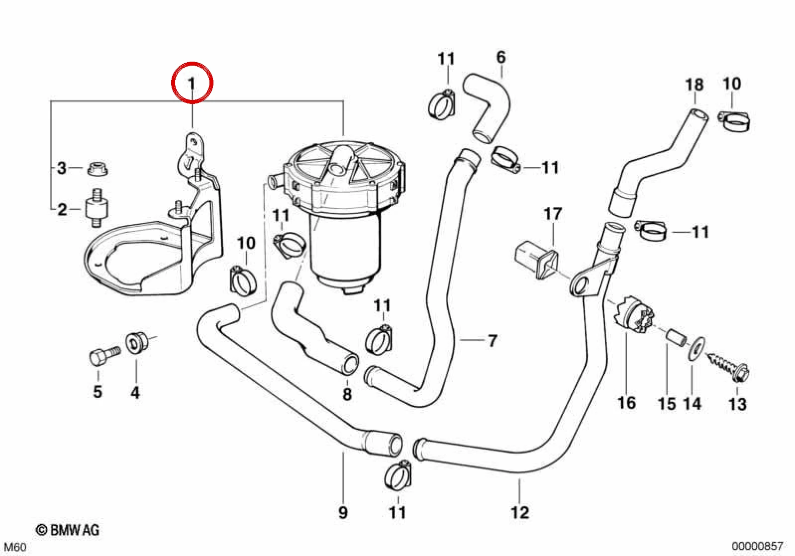 BMW 7 Serisi E38 İkincil Hava Pompası E38 11721745172