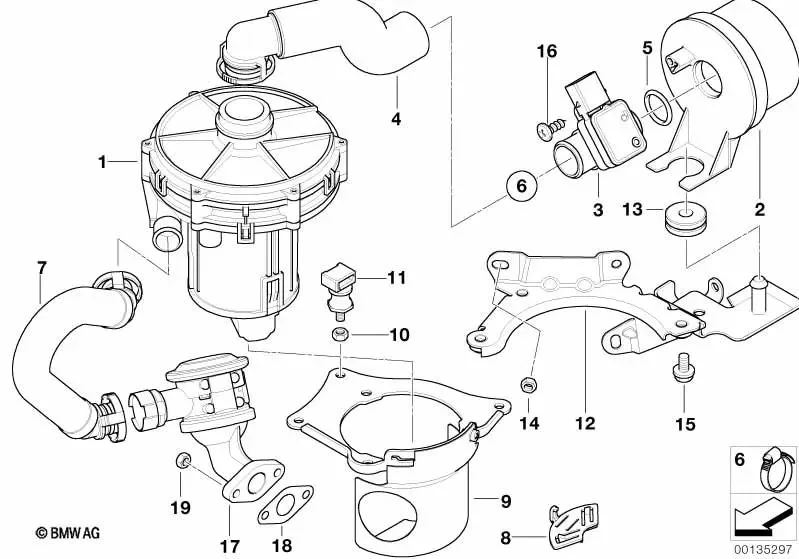 BMW 3 Serisi E46 Emme Hortumu 11727553059