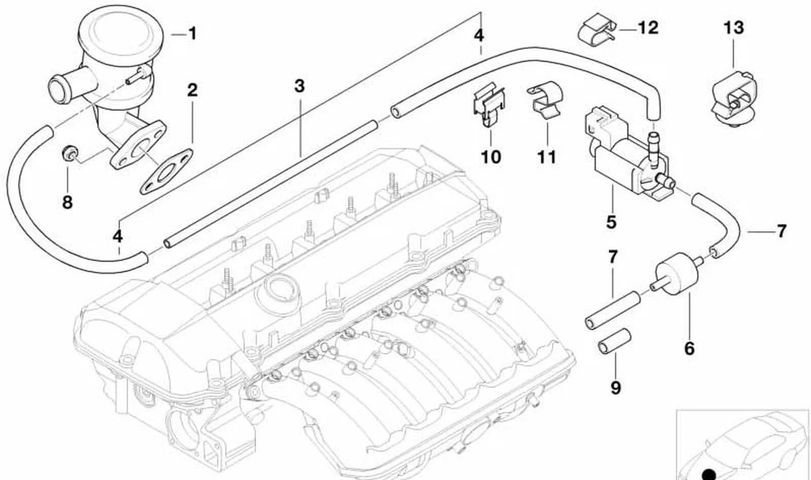 BMW 3 Serisi E46 Çek Valf 11727553063