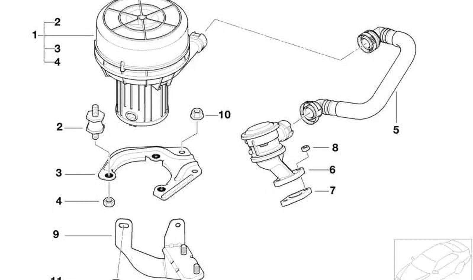 BMW E46 E60 E61 E63… Hava Pompası Lastik Takozu 11727571866