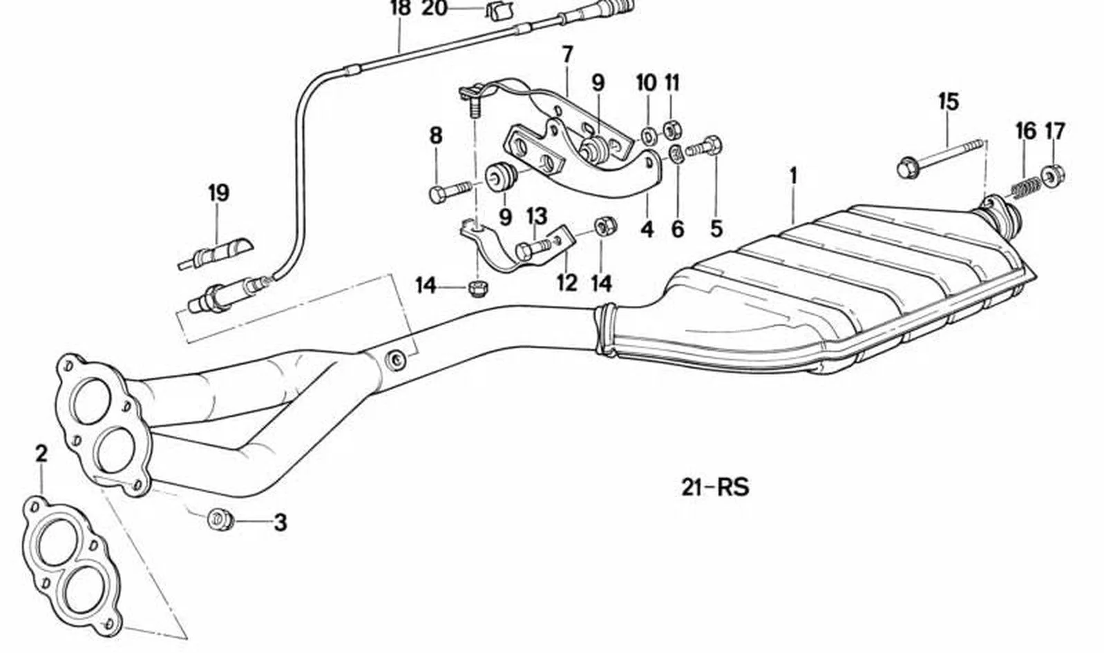 BMW 3 Serisi E30 Lambda Sondası 11781727451