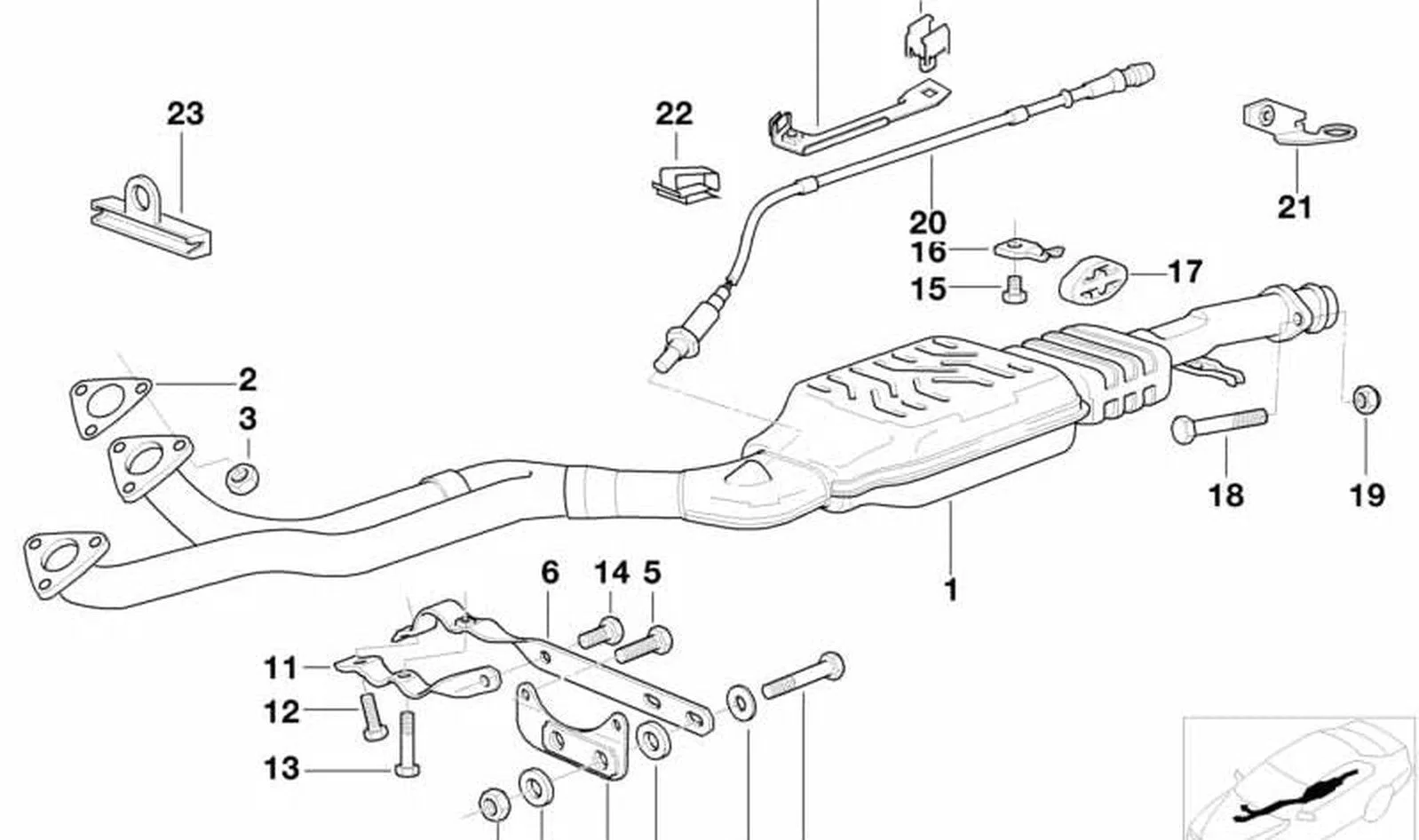 BMW 3 Serisi E36 Oksijen Sensörü 11781738282