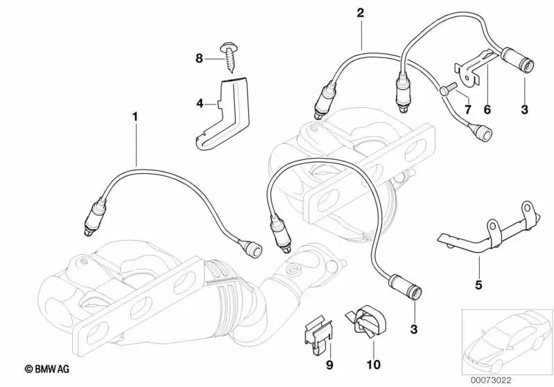 BMW E39 E53 E60 E61… Lambda Sensörü Kablo Tutucusu 11787506204