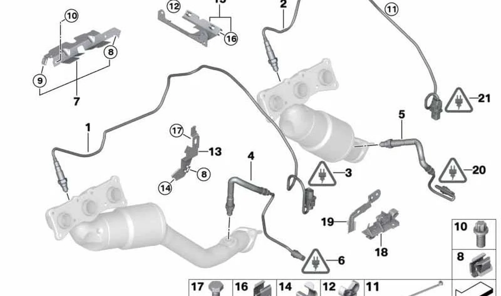 BMW E70 E81 E82 E84… Egzoz Braketi 11787548283
