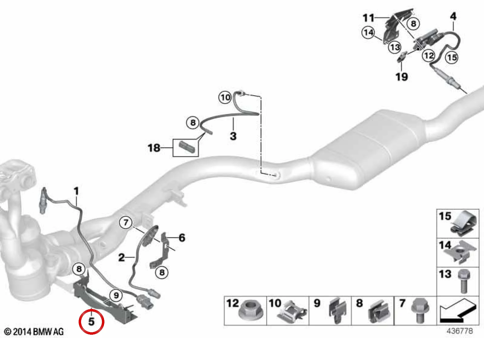 BMW E81 E82 E87 E88… Lambda Sondası Soket Braketi 11787568080