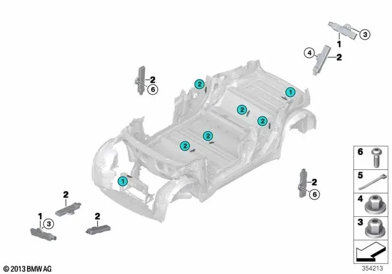 BMW E60 E61 E63 E64… Plastik Tutturma Somunu 11787572579