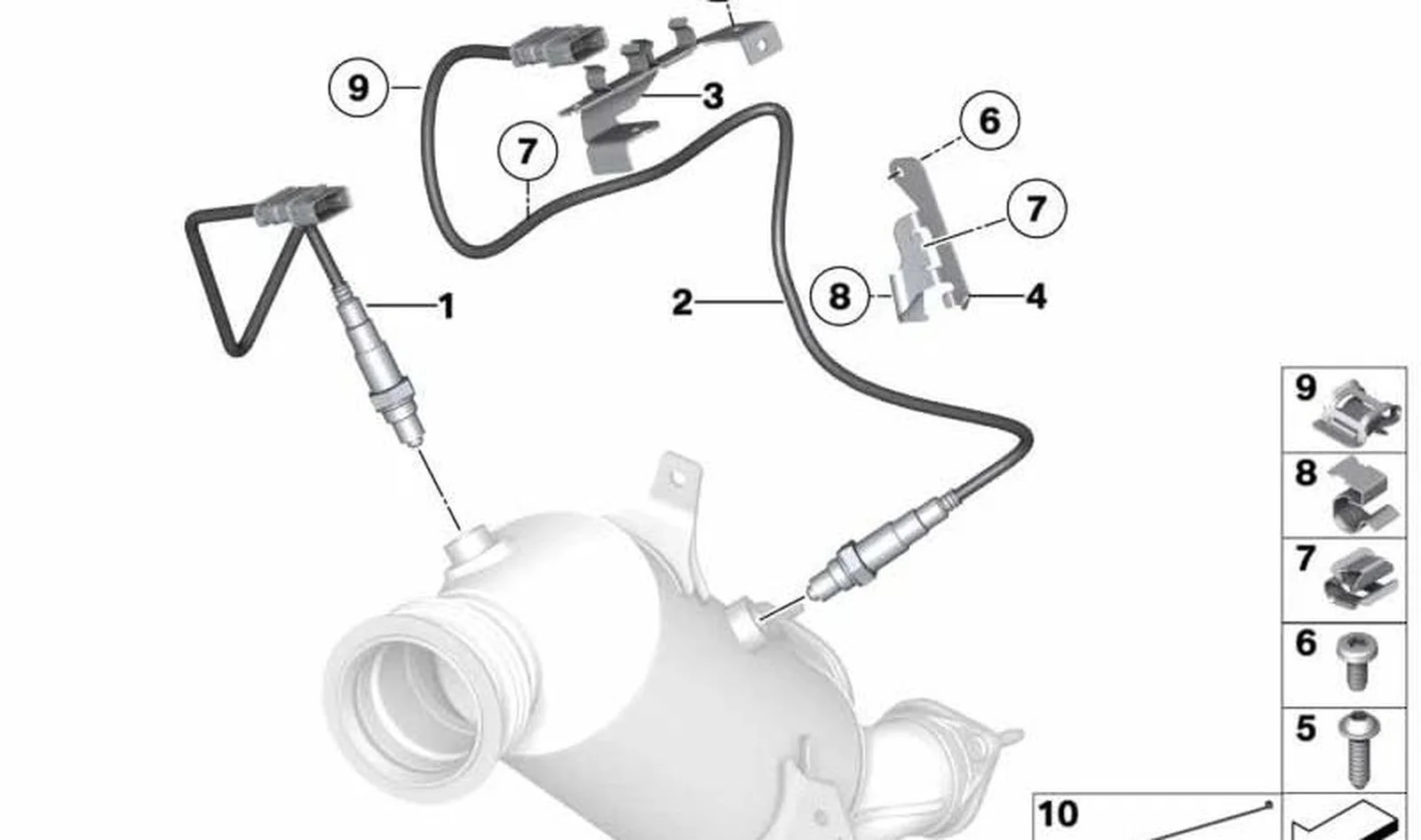 BMW E70 E71 E82 E84… Katalizör Tutucu Braketi 11787594037