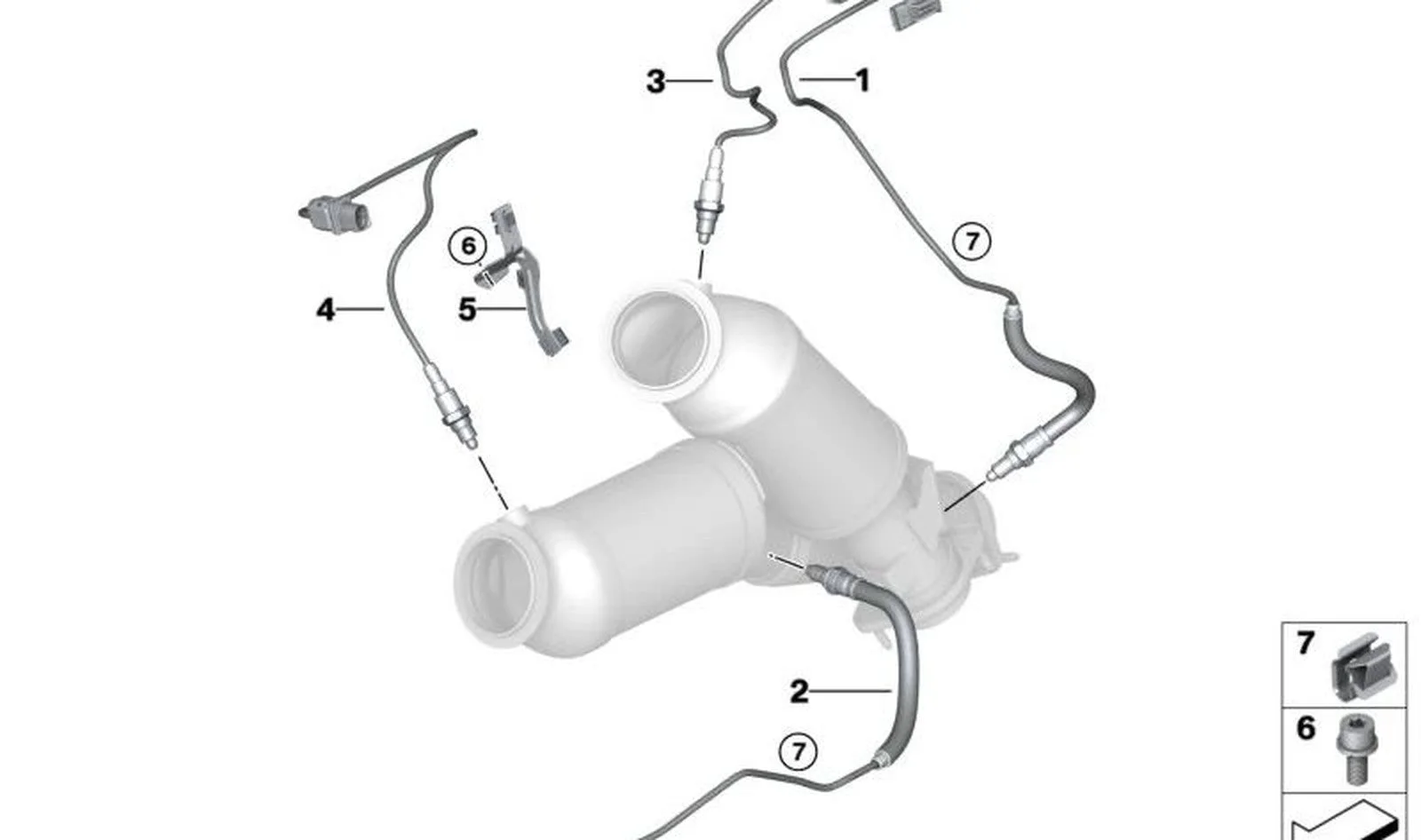 BMW F97 F98 G20 G21 Katalizör Öncesi Lambda Sondası 645 mm 11789502094