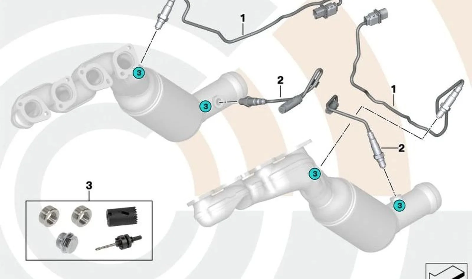 BMW G05 G06 G07 G11… 1-4. Silindir Lambda Sondası 11789894095