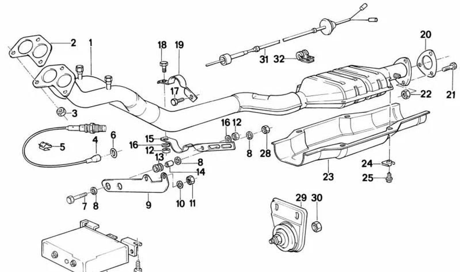 BMW E21 E28 Isı Koruma Paneli 11791272701
