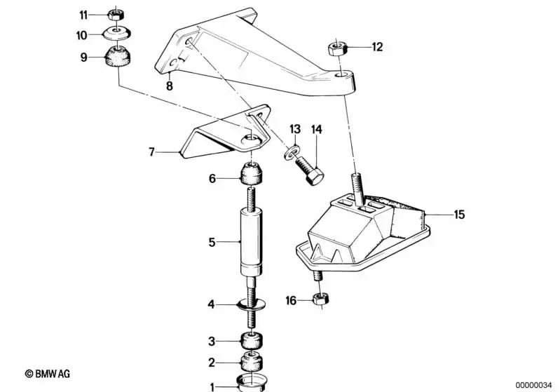 BMW 3 Serisi E21 Motor Askısı Halkası 11811246374