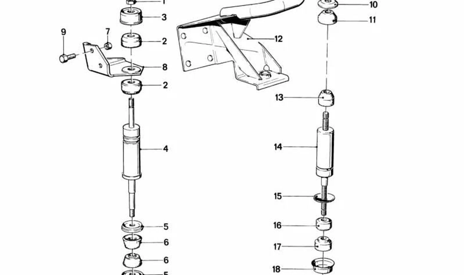BMW 3 Serisi E21 Motor Takozu 11811246770