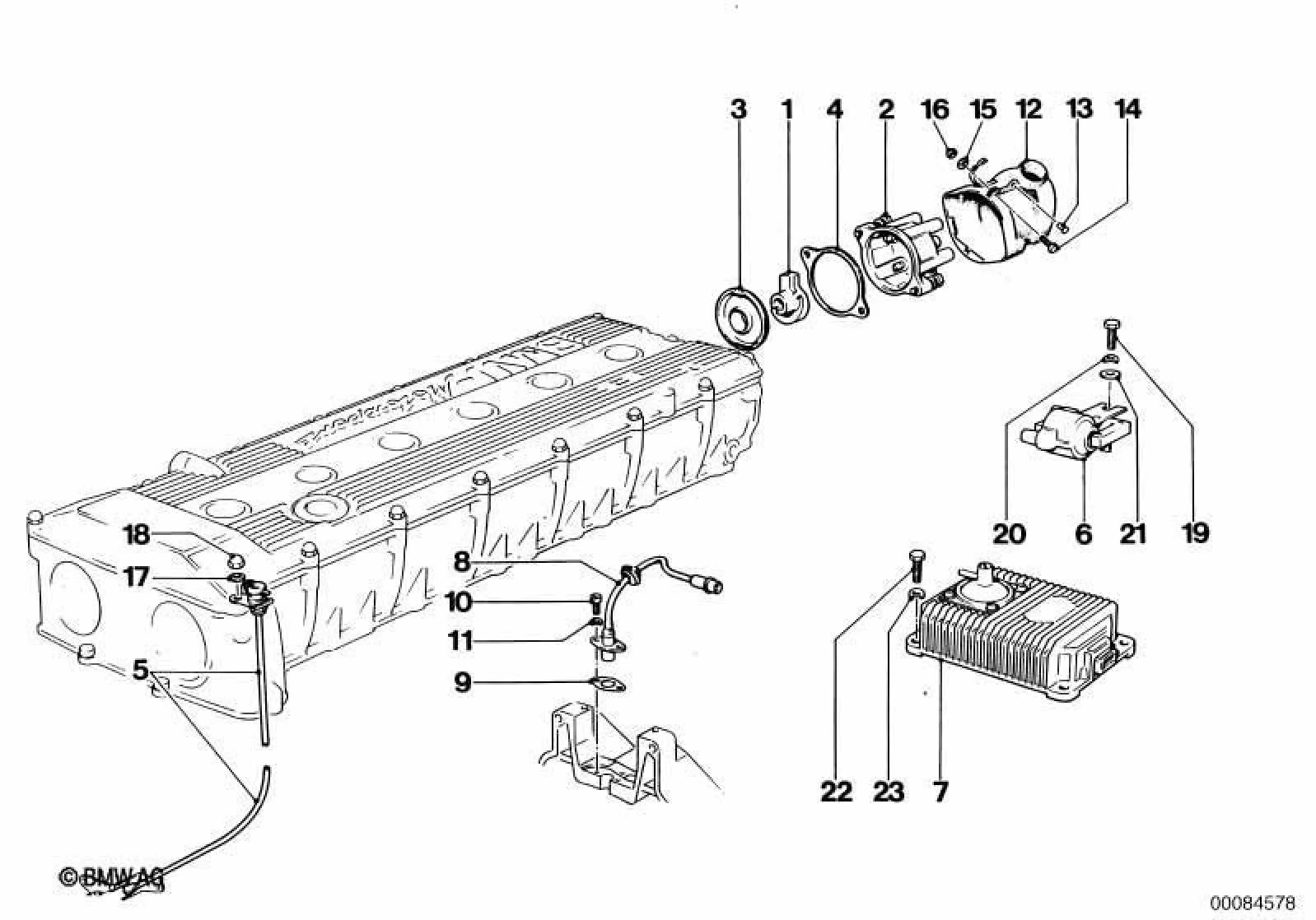 BMW E24 E28 E30 E32… Ateşleme Sensörü Mesafe Plakası 12141304860