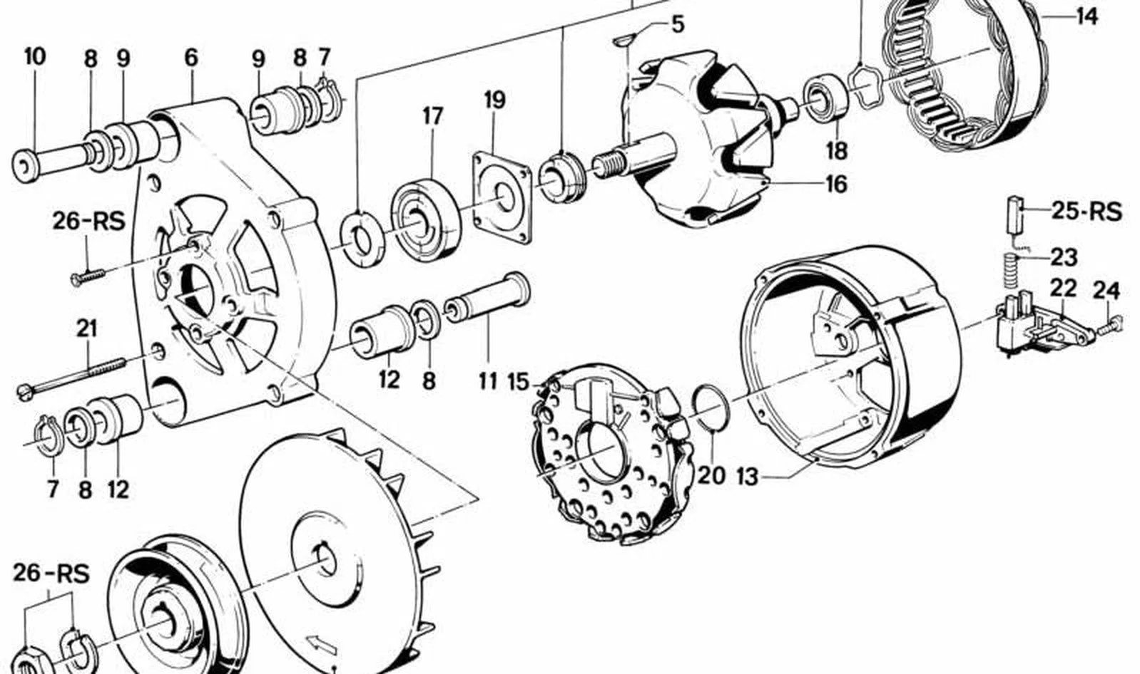 BMW E21 E24 E28 E30 Kısa Bağlantı Burcu 12311268435