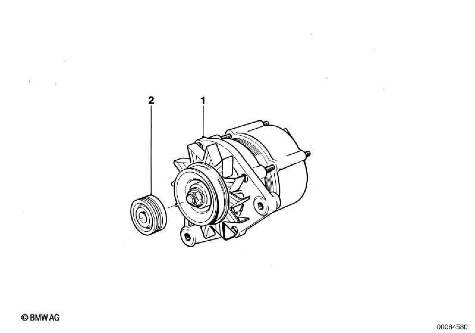 BMW E24 E28 E30 E34 Alternatör Tahrik Kasnağı 12311305036