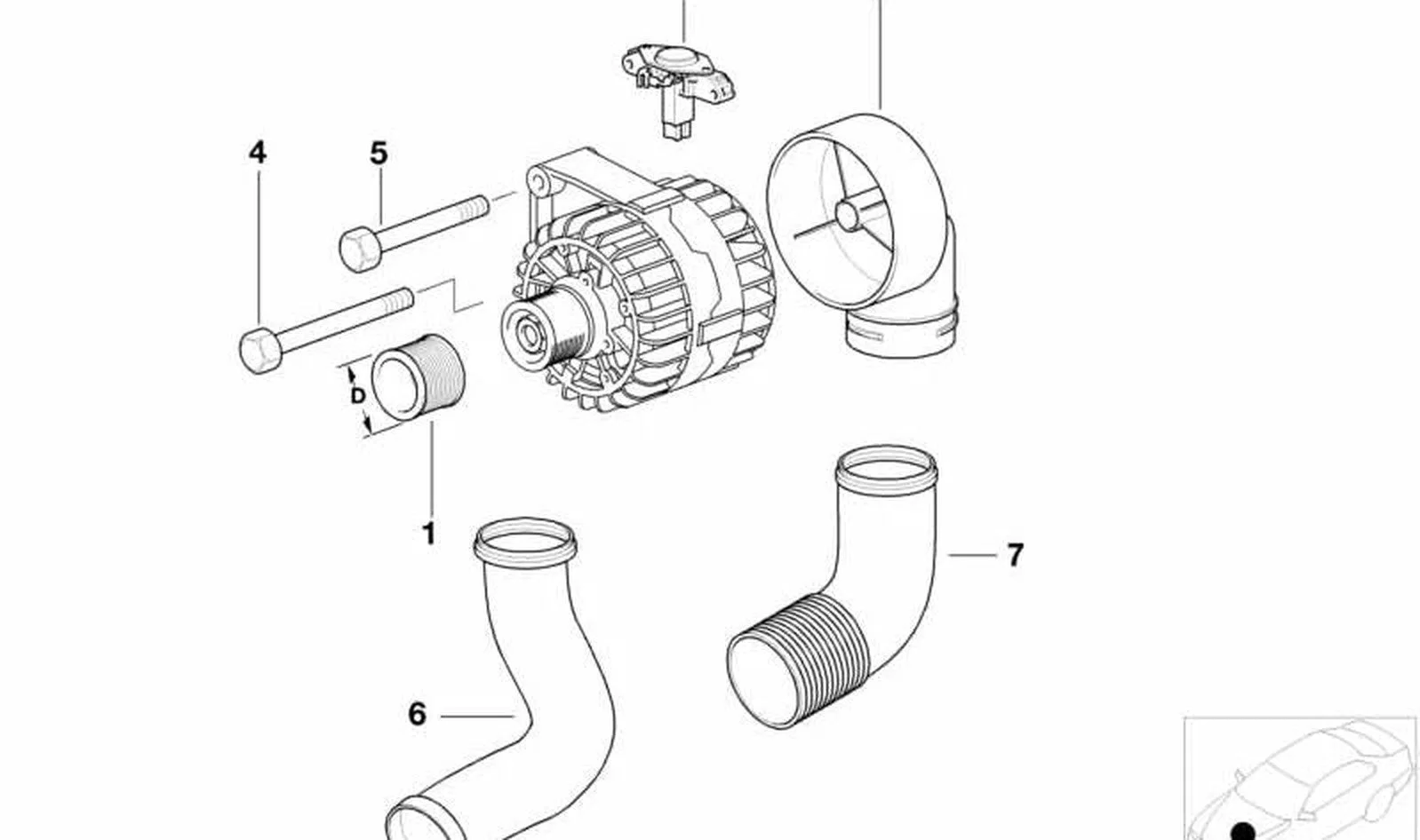 BMW E36 E38 E39 E46… Alternatör Voltaj Regülatörü 12311713839