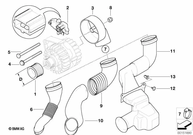 BMW E39 E46 E53 E60… Alternatör Kasnağı 12317501754