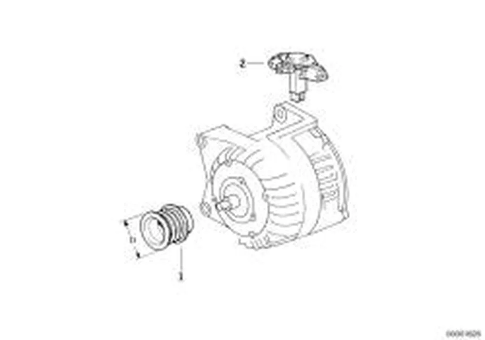 BMW 3 Serisi E36 E46 Alternatör Voltaj Regülatörü 12317511084