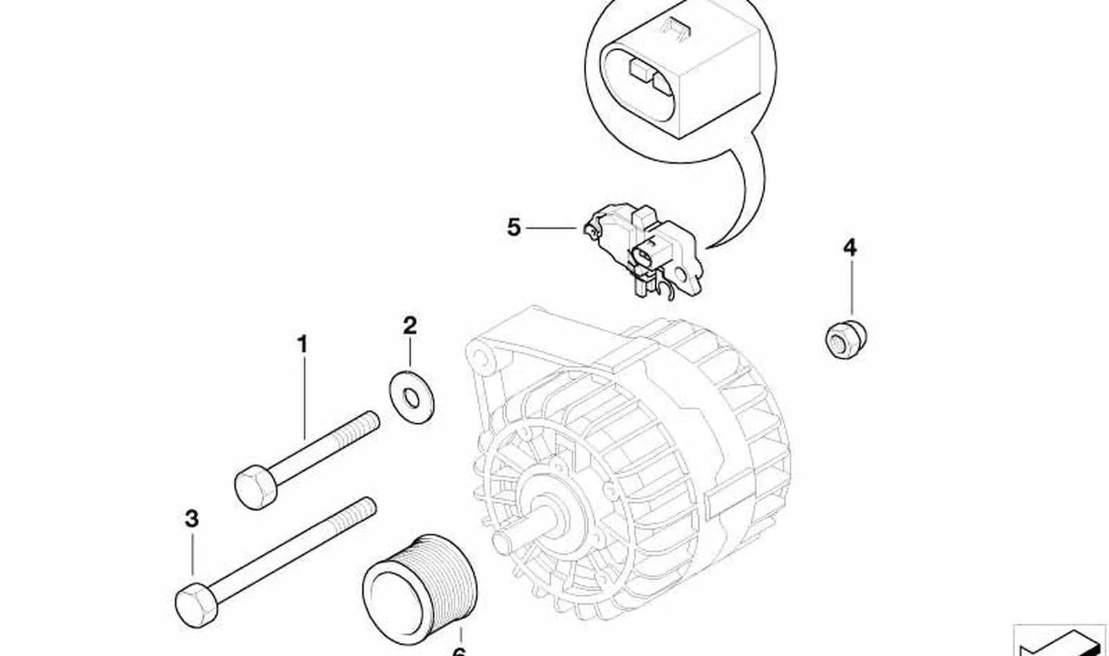 BMW E53 E60 E61 E63… Jeneratör Kasnağı 12317525439