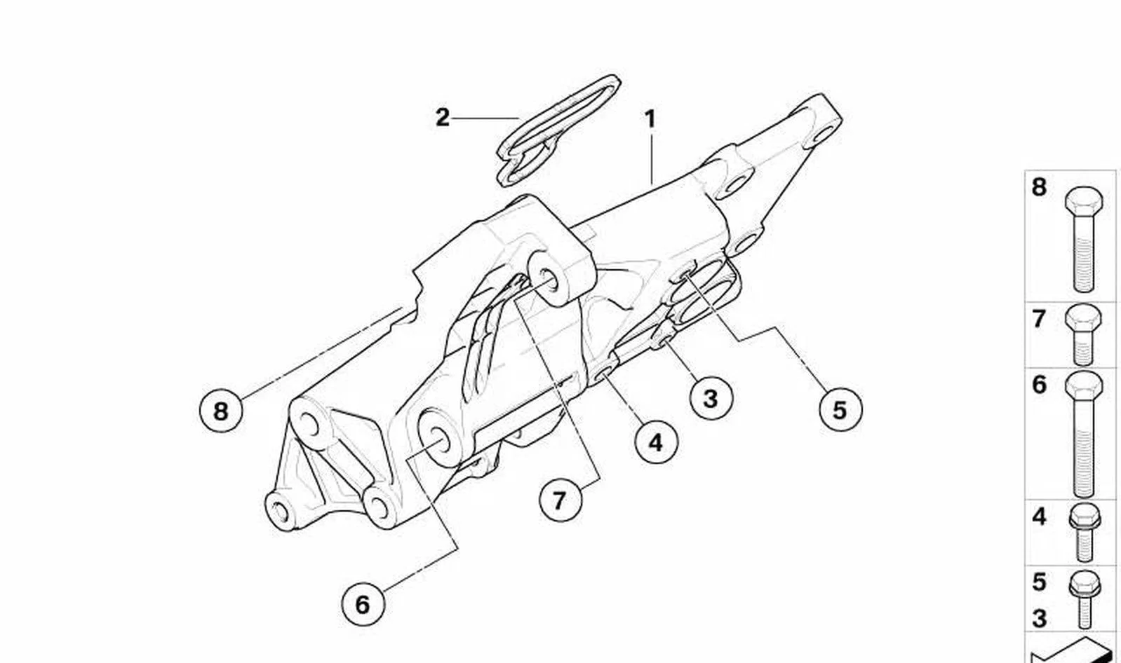 BMW E53 E60 E61 E63… Alternatör Taşıyıcı Braketi 12317533837
