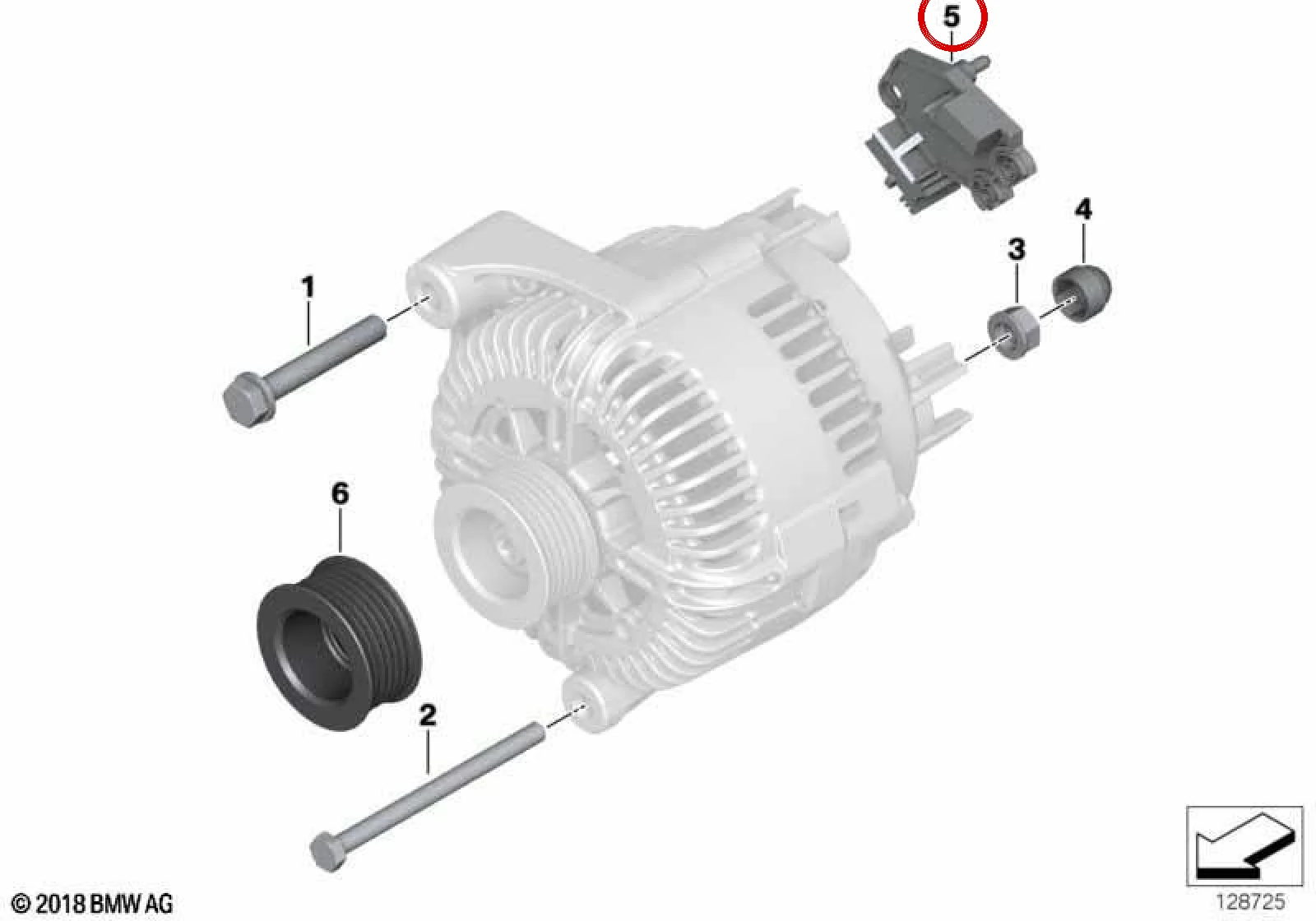 BMW E60 E61 E63 E64… Alternatör Voltaj Regülatörü 12317561924